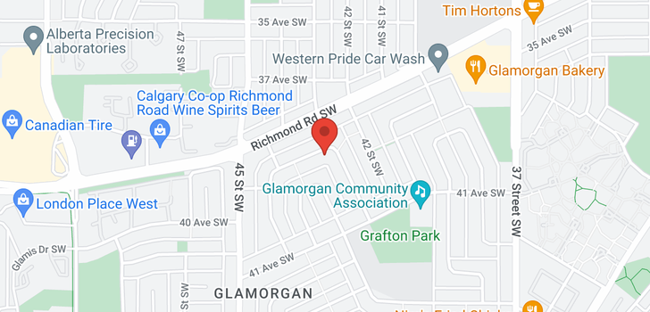 map of 55 GAINSBOROUGH Drive SW